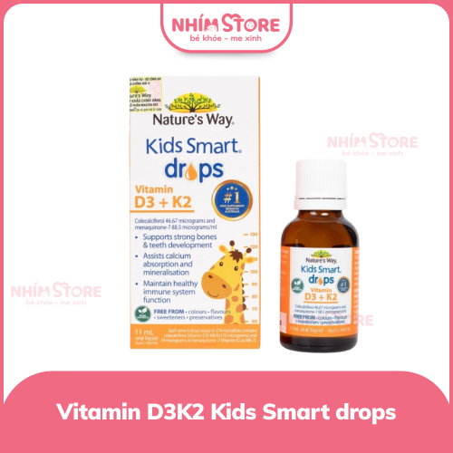 Vitamin D3 + K2 Nature’s Way Kids Smart Drops