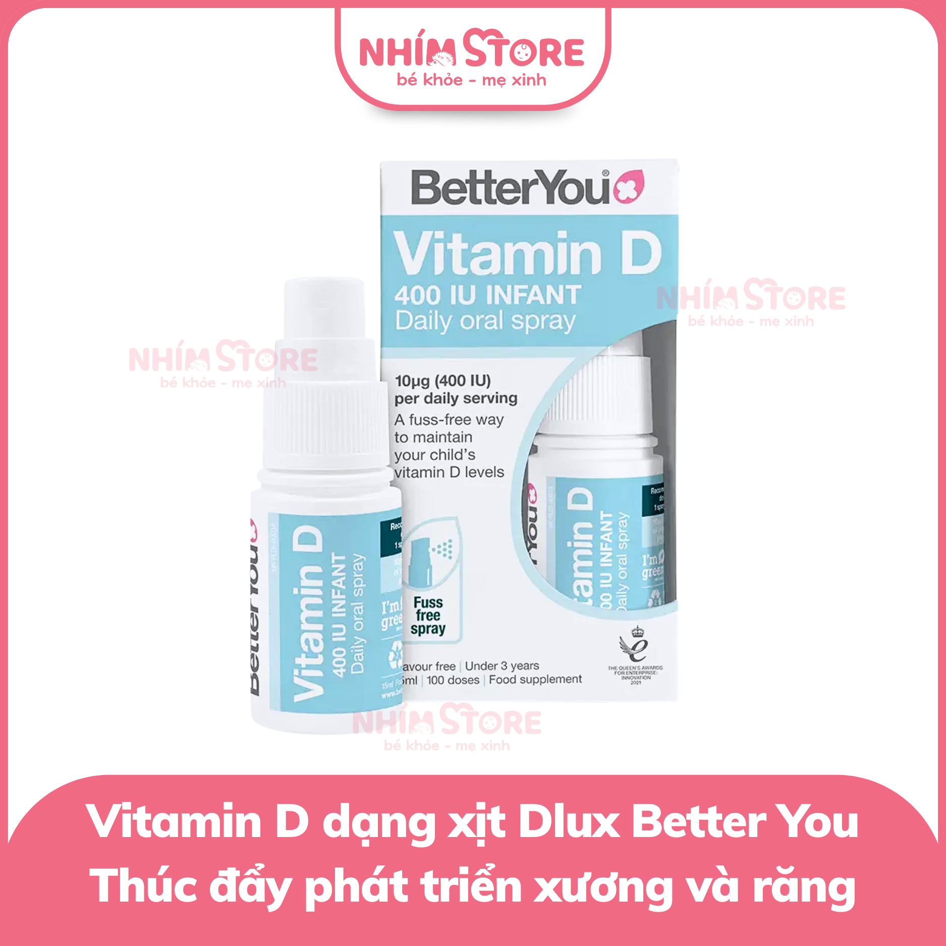 Vitamin D dạng xịt Dlux Better You