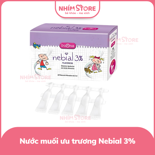 Dung dịch muối ưu trương nhỏ mũi Buona Nebial 3%