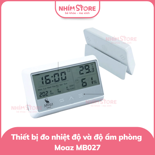 Thiết bị đo nhiệt độ và độ ẩm phòng Moaz MB027
