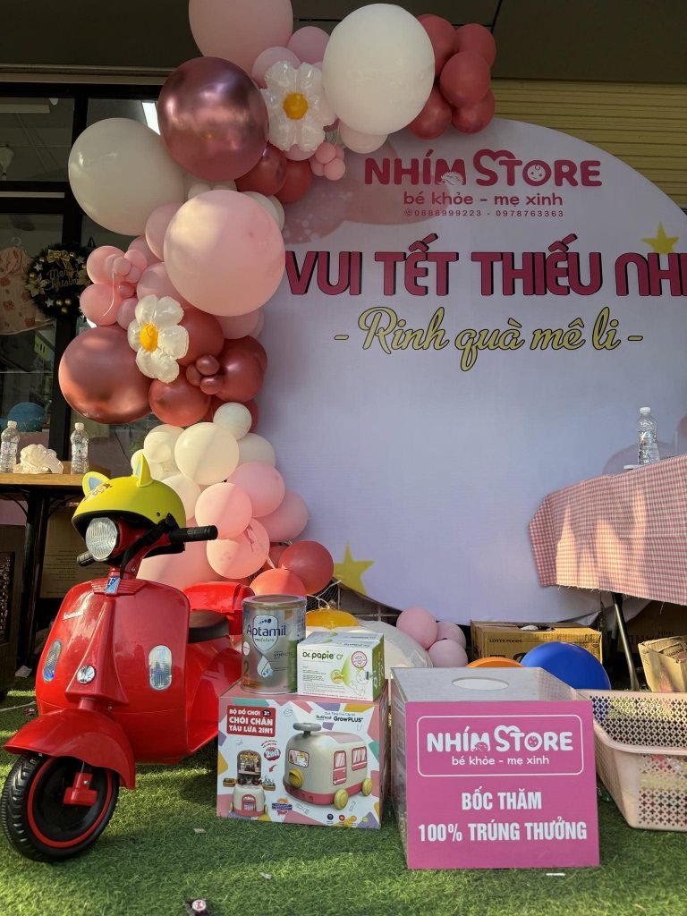 Nhím Store mang đến cho các bé niềm vui trọn vẹn trong ngày Tết thiếu nhi
