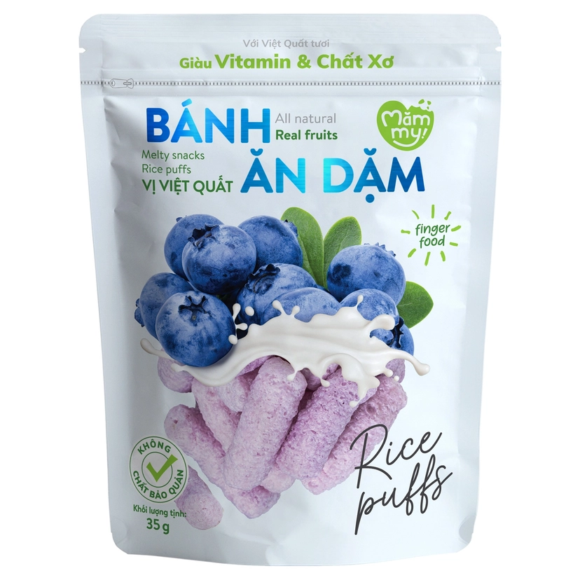 Bánh ăn dặm Mămmy vị việt quất 35g