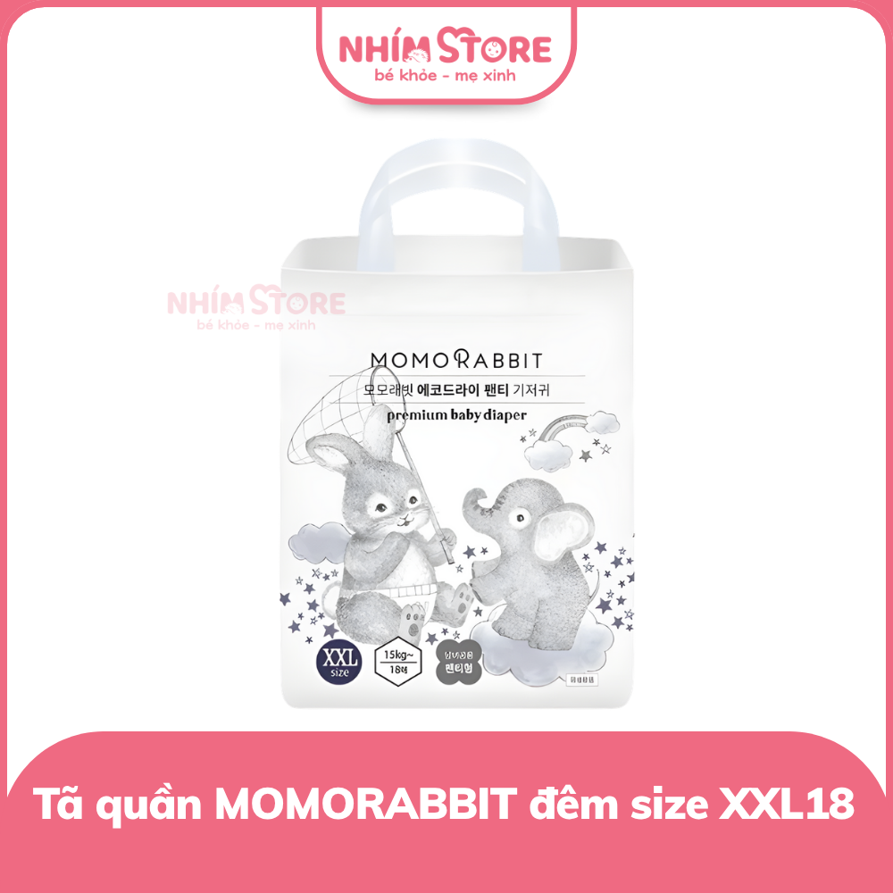 Tã quần Momo Rabbit đêm size XXL18
