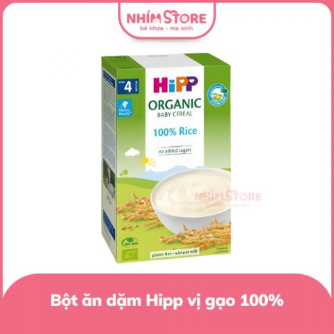 Bột ăn dặm Hipp gạo nhũ nhi 100% gạo 4m+