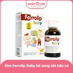 Siro Ferrolip Baby bổ sung sắt hữu cơ từ sơ sinh