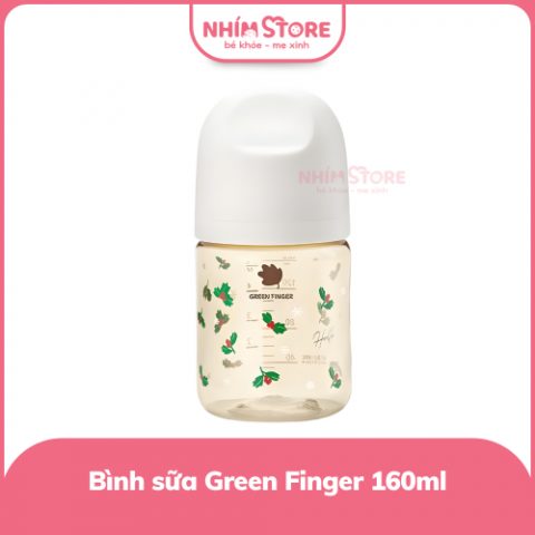 Bình sữa Green Finger BebeGrow PPSU 160ml họa tiết