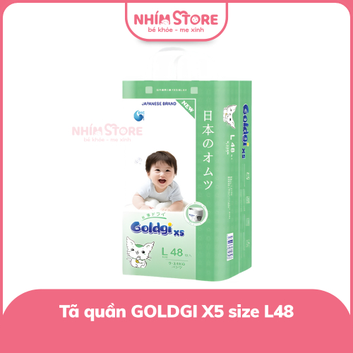 Tã quần GOLDGI X5 size L48