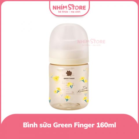 Bình sữa Green Finger BebeGrow PPSU 160ml họa tiết