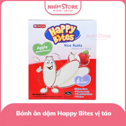 Bánh gạo Happy Bites vị táo