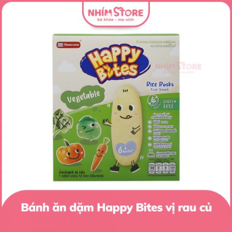 Bánh gạo Happy Bites vị rau củ