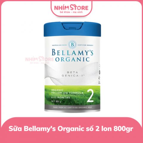 Sữa Bellamy’s Organic A2 số 2 800g cho bé 6-12m