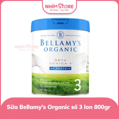 Sữa Bellamy’s Organic A2 số 3 800g cho bé 1y-2y