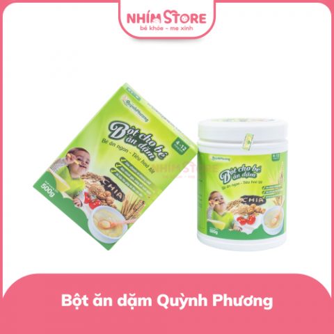 Bột ăn dặm Quỳnh Phương cho bé 4m+
