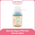 Bình sữa Pigeon PPSU Plus hình thú 160ml