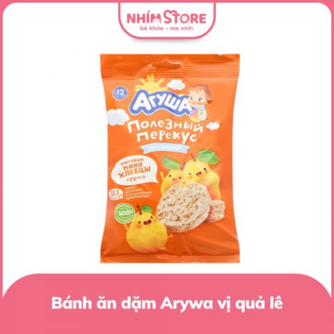 Bánh gạo vị lê Agusha 30g dành cho bé (12m+)