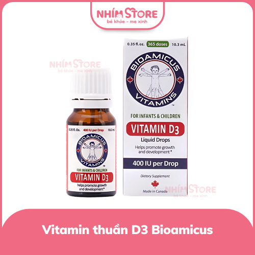 Vitamin D3 thuần Bioamicus