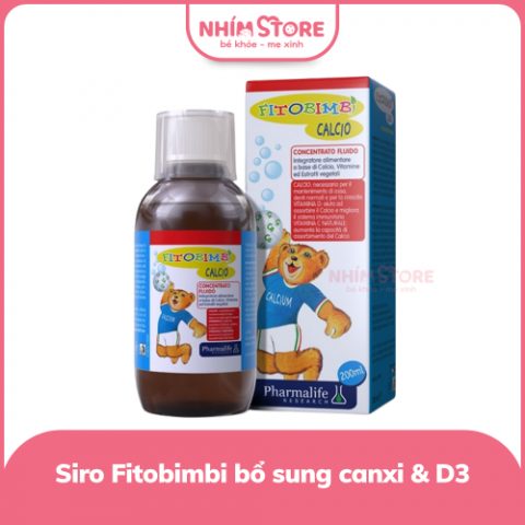 Siro Fitobimbi bổ sung canxi & D3 6m+