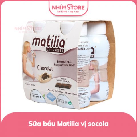 Sữa Bầu Matilia Vị Socola (Lốc 4 Hộp)