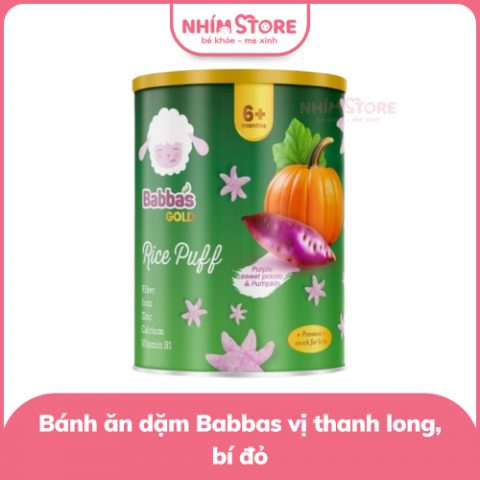 Bánh gạo Babba’s gold khoai lang bí đỏ
