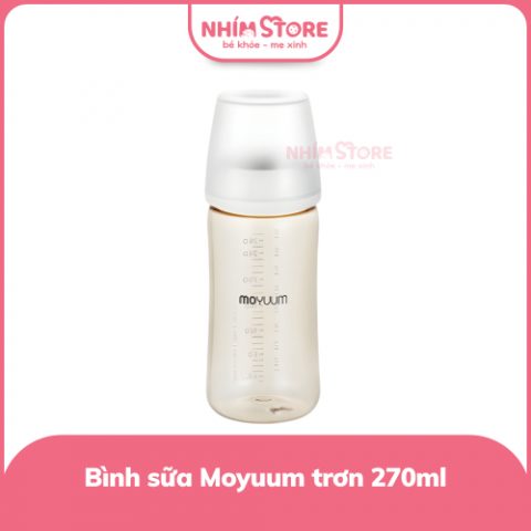 Bình sữa Moyuum trơn 270ml mẫu mới