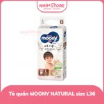 Tã quần Moony Nature L36