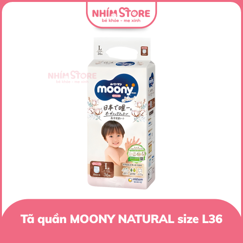 Tã quần Moony Nature L36