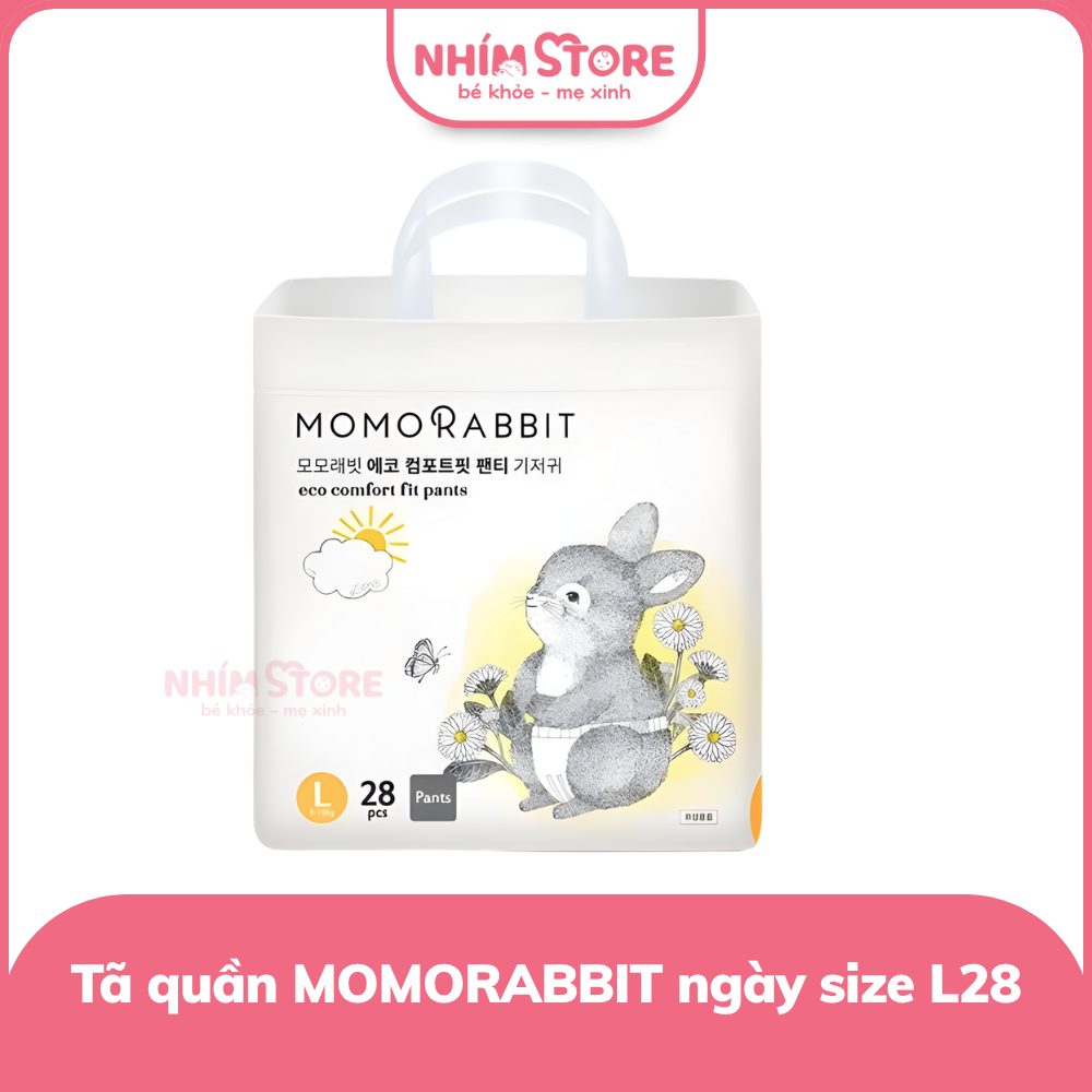 Tã quần Momo Rabbit ngày size L28