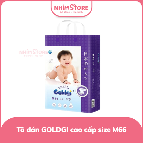 Tã dán GOLDGI cao cấp size M66