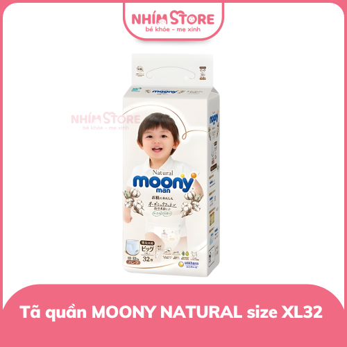 Tã quần Moony Nature XL32