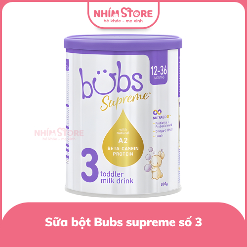 Sữa Bubs Supreme số 3 lon 800gr