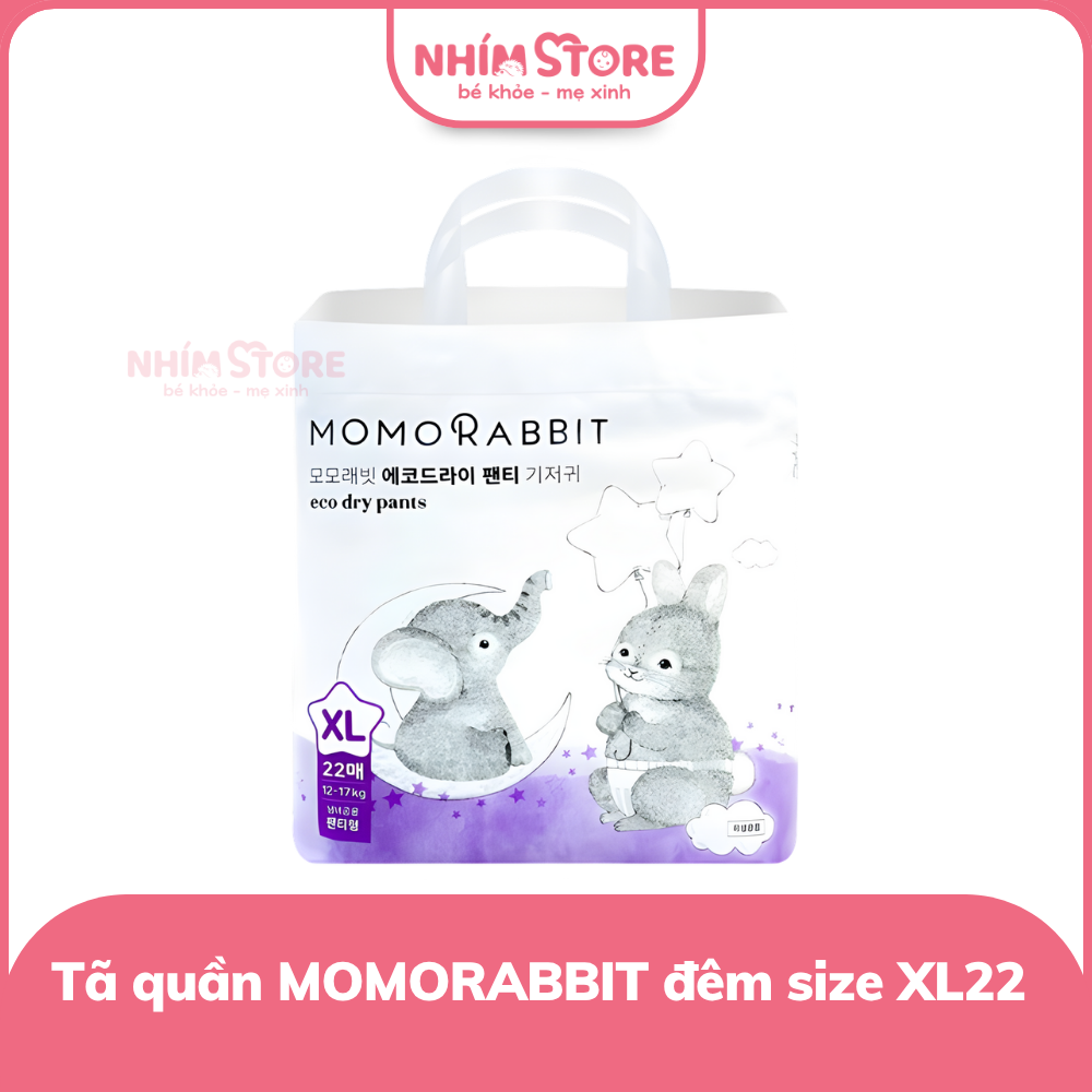 Tã quần Momo Rabbit đêm size XL22