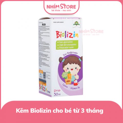 Siro Biolizin bổ sung kẽm