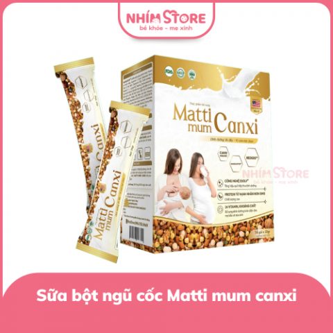 Sữa hạt cho mẹ bầu và sau sinh Mattimum canxi hộp 13gói * 30gr