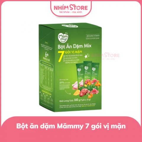 Bột ăn dặm Mămmy mix 7 gói vị mặn