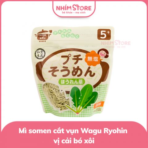 Mì somen cắt vụn ăn dặm Wagu Ryohin 100g (vị cải bó xôi)