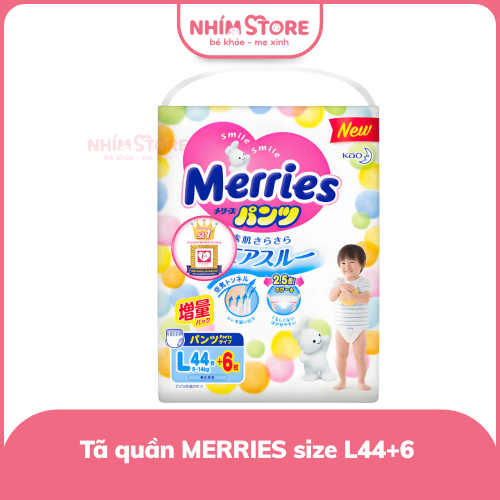 Tã quần Merries size L44+6