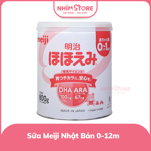 Sữa Meiji số 0 nội địa Nhật 800g cho bé 0-12m