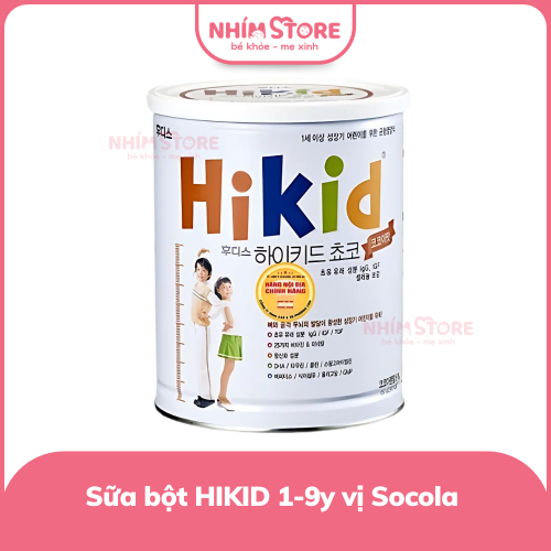 Sữa bột Hikid 1-9y vị socola