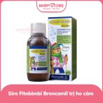Siro Fitobimbi Broncamil trị ho cảm, viêm phế quản 6m+