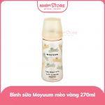 Bình sữa Moyuum thế hệ 3 PPSU họa tiết mèo vàng 270ml