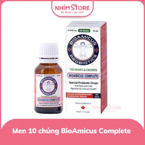Men vi sinh Bioamicus bổ sung 10 chủng lợi khuẩn 0m+