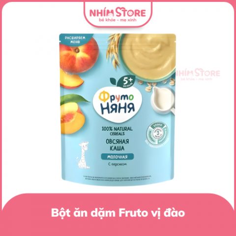 Bột ăn dặm Fruto vị yến mạch, đào 200gr (6m+)