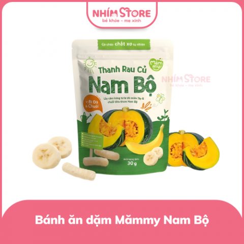Bánh ăn dặm Mămmy Nam Bộ vị bí đỏ chuối