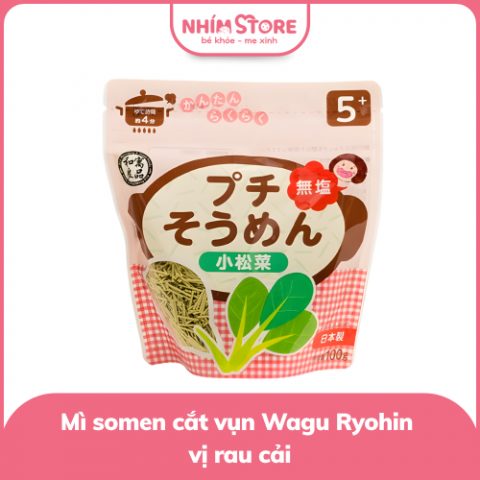 Mì somen cắt vụn ăn dặm Wagu Ryohin 100g (vị rau cải)