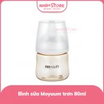 Bình sữa Moyuum thế hệ 3 PPSU trơn 80ml