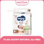 Tã dán Moony Nature size NB62