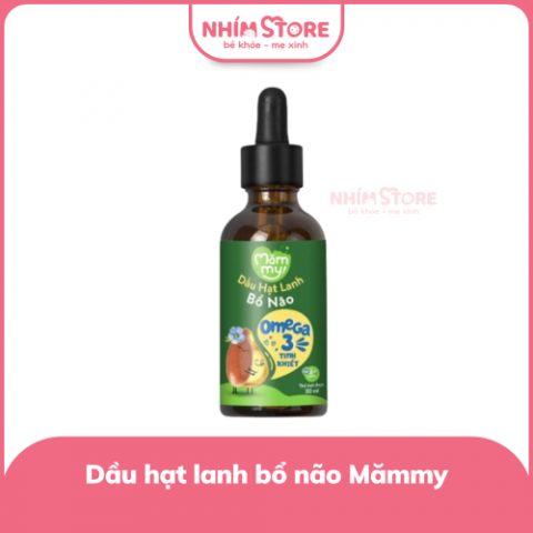 Dầu ăn dặm hạt lanh bổ não Mămmy 30ml