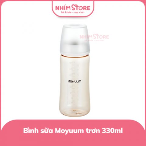 Bình sữa Moyuum thế hệ 3 PPSU trơn 330ml