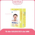 Tã dán GOLDGI ECO size M66 miếng