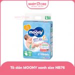 Tã dán Moony xanh size NB76